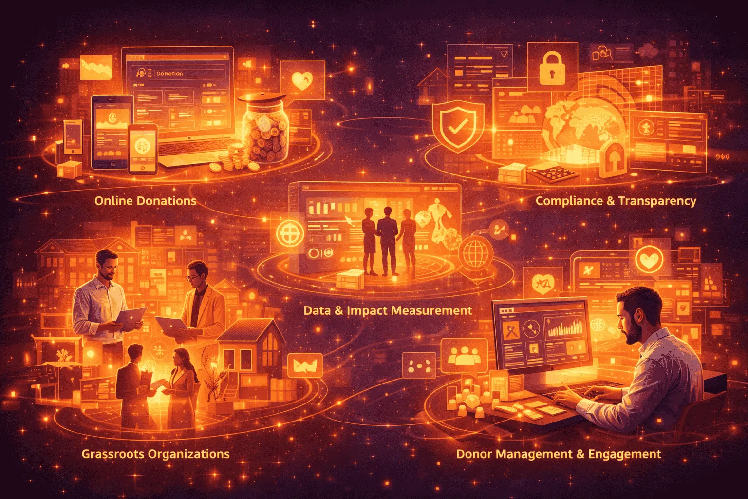 Nonprofit technology challenges including donor engagement and operational efficiency